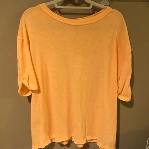Light orange blouse!